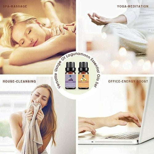 LagunaMoon Aroma Essential Oils Gift Set 10Pc